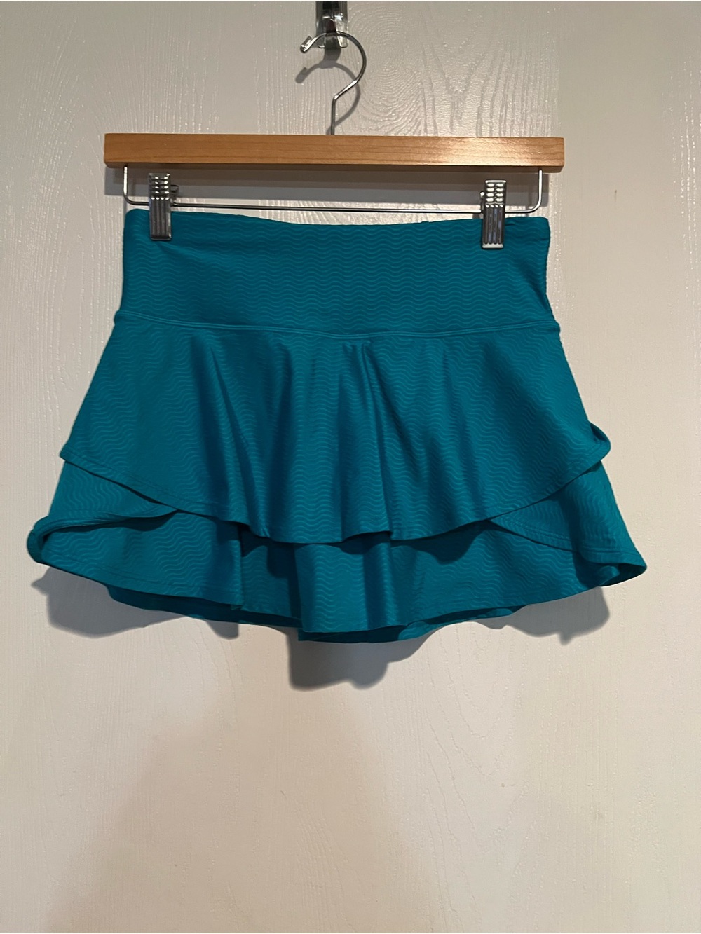 Athleta Girl Turquoise Blue  Swing Tiered Athletic Skirt Kids Size L 12